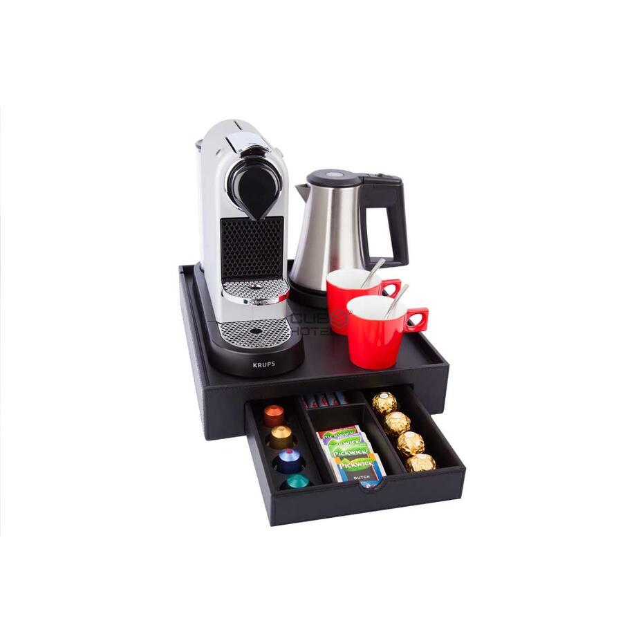 Tabuleiro Hotel Space pele sintética + Chaleira Star